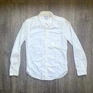 American Apparel White Slimfit Oxford Long Sleeve Button down size M (deadstock)
